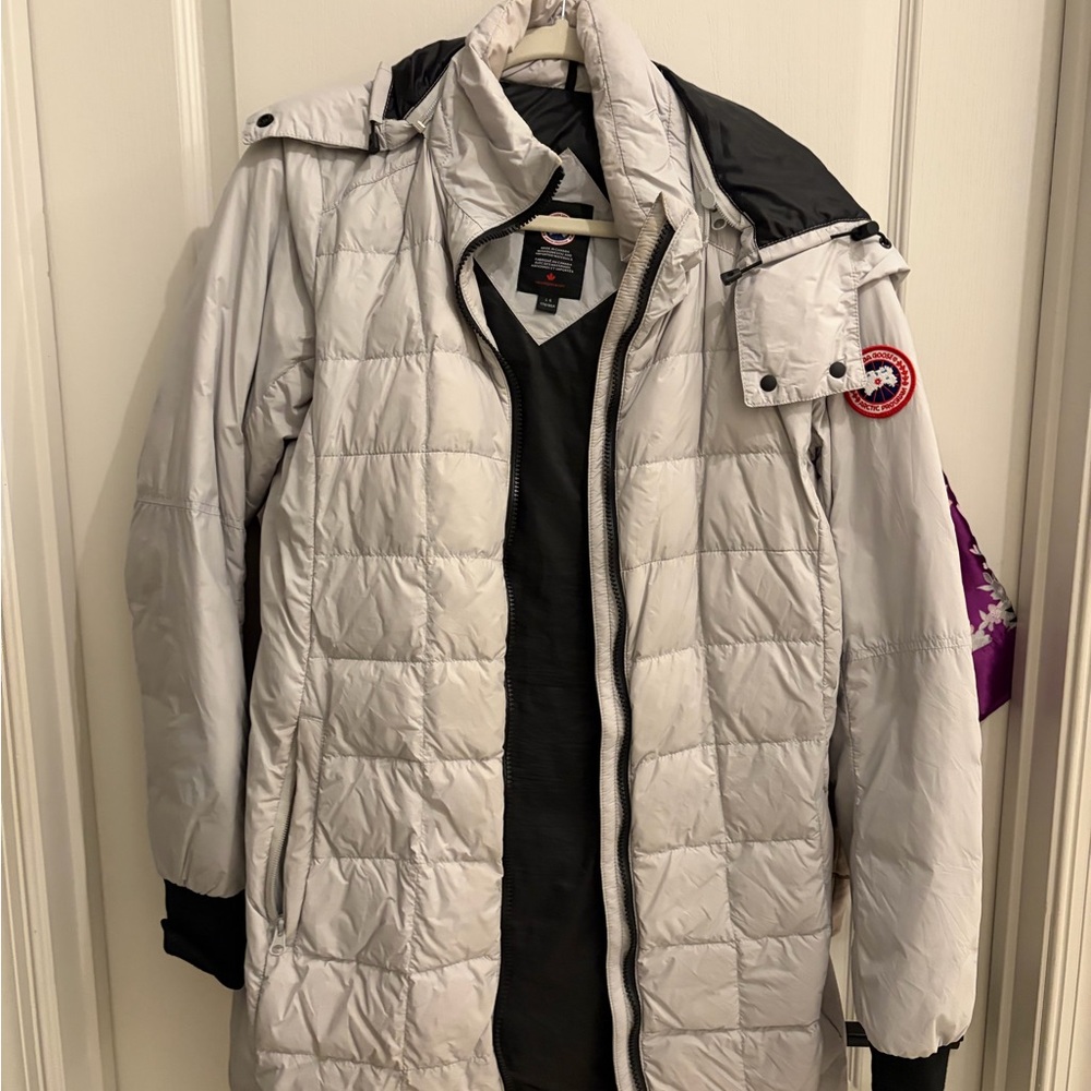 Canada Goose Black and White puffer Jacket